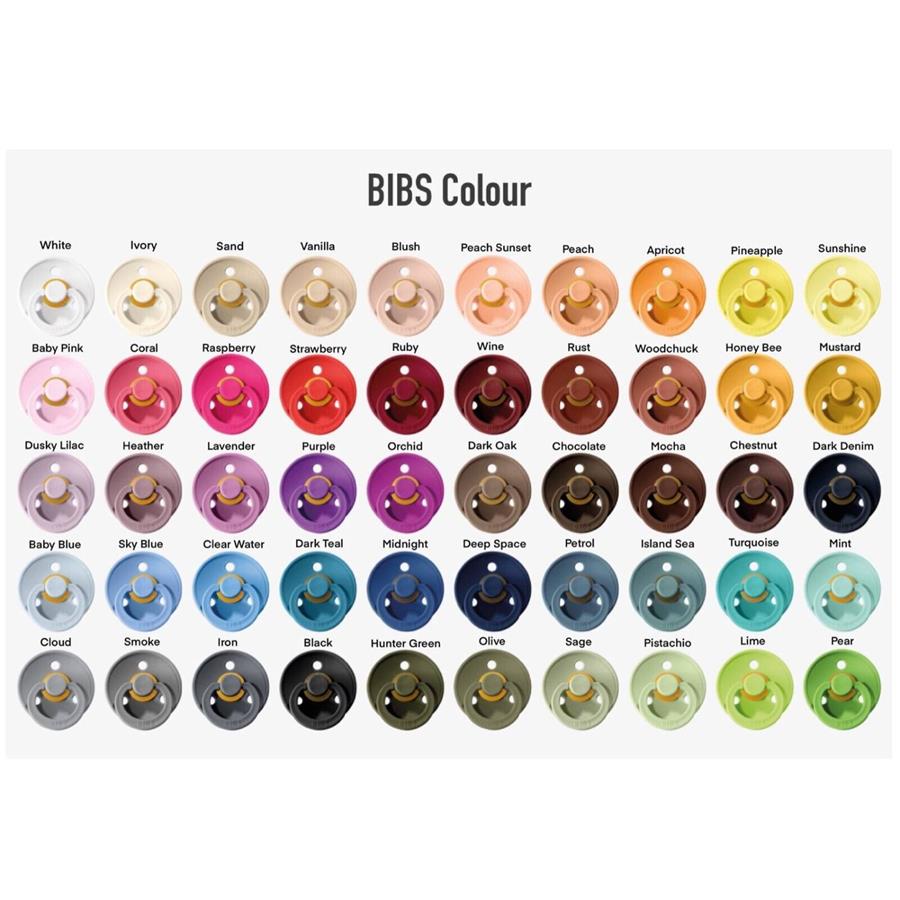 Пустышка BIBS №2 Colour 0-36 мес