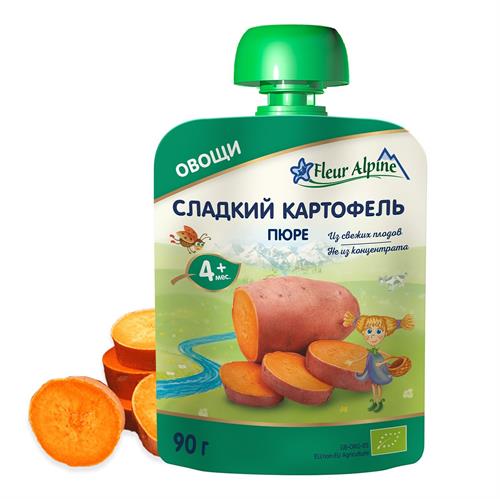 Пюре детское сладкий картофель Fleur Alpine 90гр 4+