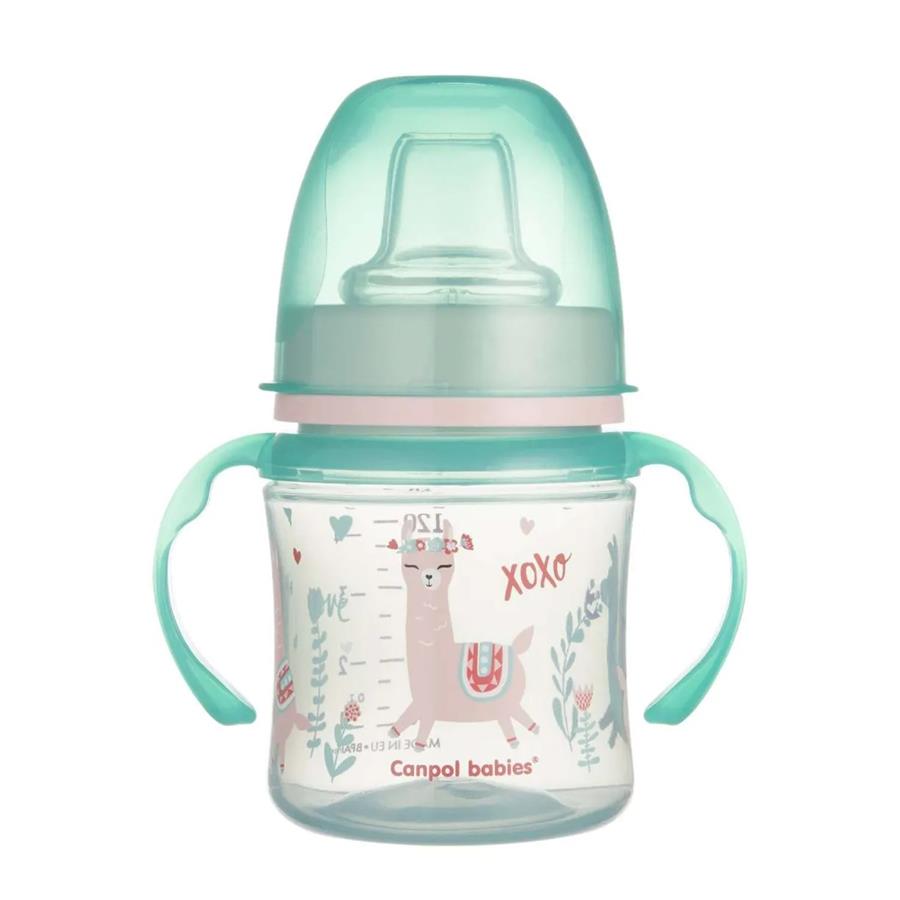 Canpol babies 35/207_gre Обучающий поильник EasyStart 120 мл Экзотические животныe