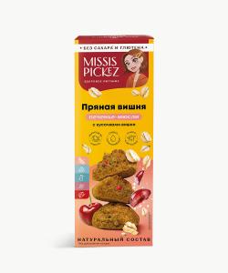 Печенье-мюсли "Пряная вишня" с кусочками вишни "Missis Pickez" 100г