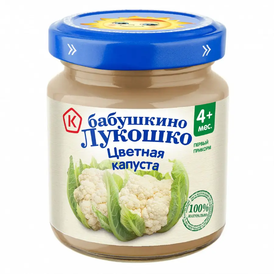 Бабушкино лукошко Пюре из цветной капусты 100г