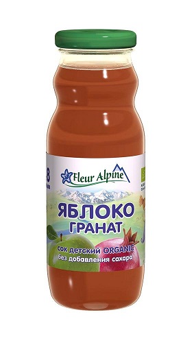 Сок детский яблоко,гранат Fleur Alpine 0.2мл