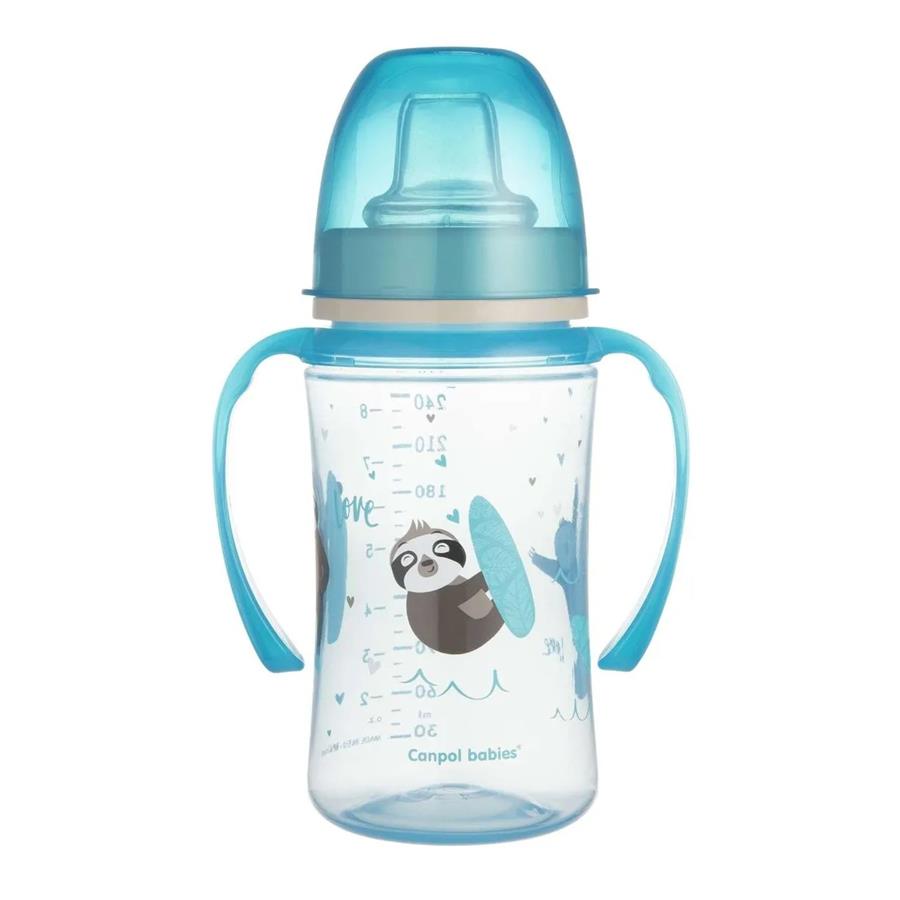 Canpol babies 35/208_blu Экзотические животные Обучающий поильник EasyStart 240 мл