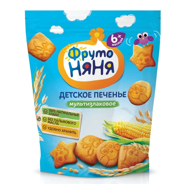 ФрутоНяня Печенье 120 гр растворимое мультизлаковое 