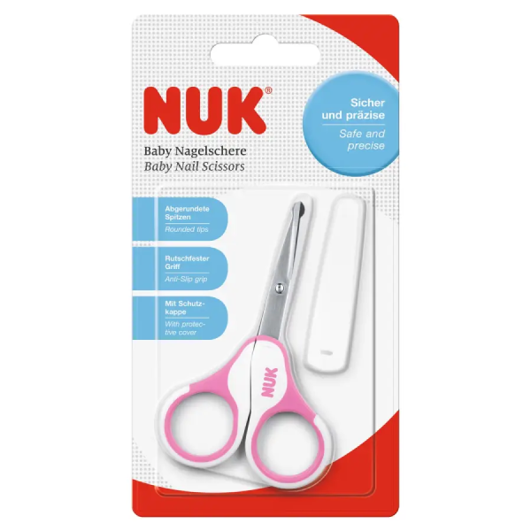 NUK Ножницы детские с чехлом, красные