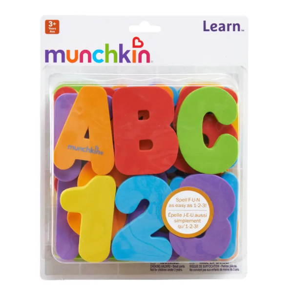 Munchkin игрушка для ванны Буквы и Цифры Learn™, 36+