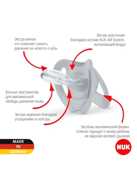 NUK пустышка Signature, 18-36 мес.