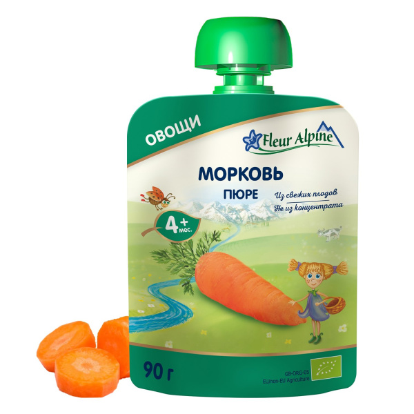 Пюре Морковь Fleur Alpine 90гр