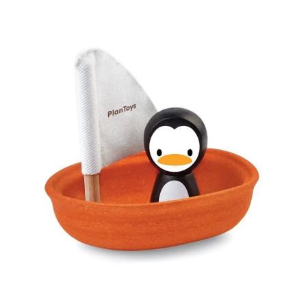 Набор для игры в воде Plan Toys Лодка и пингвин PL5711
