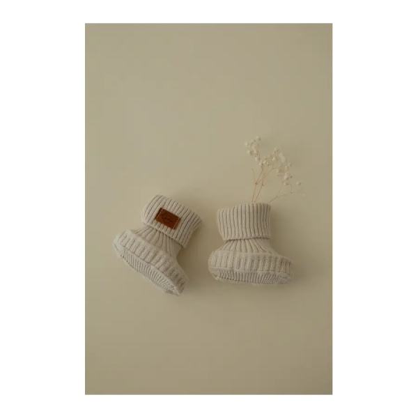 Пинетки детские  Топленое молоко (9-11, PIN002N-034-9/11)