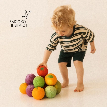 OLI&CAROL Tomato Baby Ball, мяч из натурального каучука