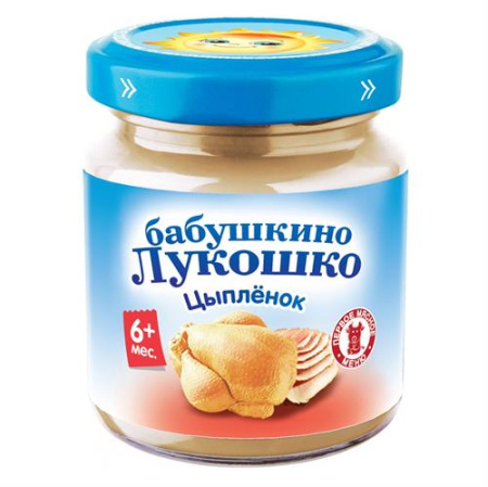 Бабушкино лукошко Пюре из цыпленка 100г