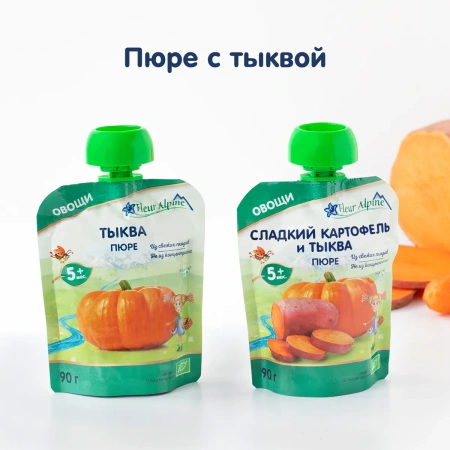 Пюре тыква Fleur Alpine 90гр