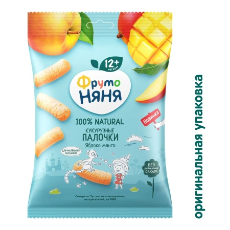 ФрутоНяня Кукурузные палочки яблоко манго