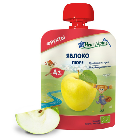 Fleur Alpine дет.пюре яблоко 90гр