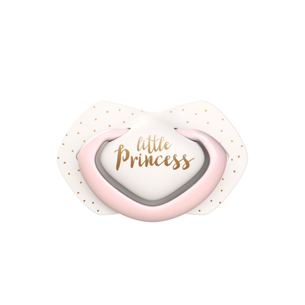 Canpol 22/651_pin Пустышка силиконовая симметричная (6-18м) Royal baby 2 шт. розовая