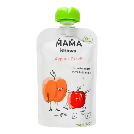 MAMA knows яблоко- персик 90гр 