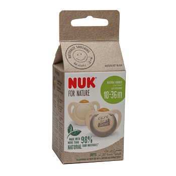 NUK Пустышка 18-36 м латекс Nuk for Nature 2 шт