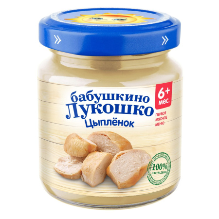 Бабушкино лукошко Пюре из цыпленка 100г