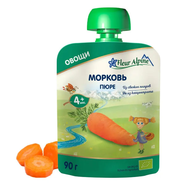 Пюре Морковь Fleur Alpine 90гр