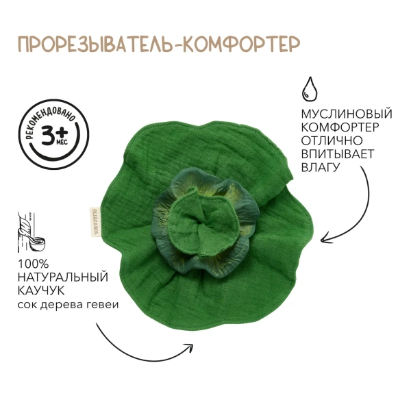 OLI&CAROL KENDALL THE KALE,игрушка-прорезыватель