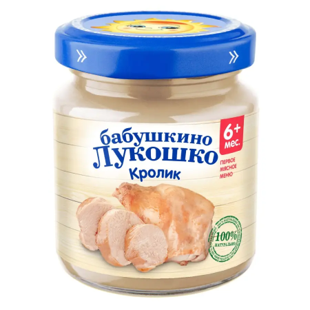 Бабушкино лукошко Пюре из кролика 100г