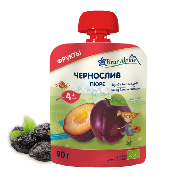 Fleur Alpine дет.пюре чернослив 90гр