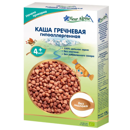 Каша Органик Гречневая Fleur Alpine, 5 мес.,175/6