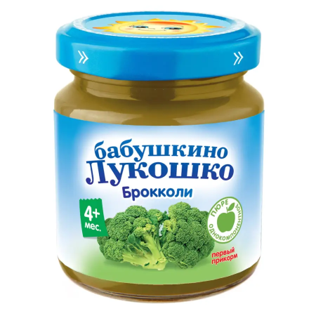 Бабушкино лукошко Пюре из капусты брокколи 100г