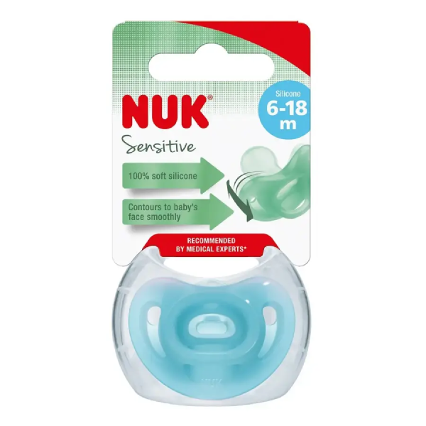NUK пустышка Sensitive, 6-18 мес.